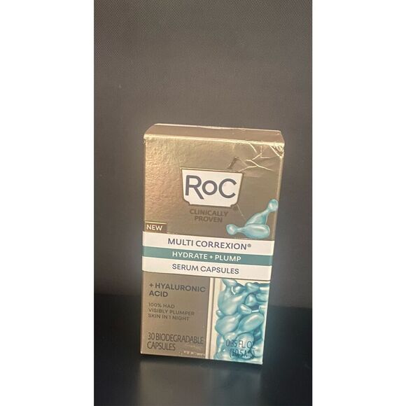 RoC Multi Correxion Hydrate + Plump Serum Capsules - 30 Capsules Hyaluronic Acid - Picture 1 of 6